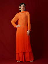 European Sunset Chikankari Kurta - Shop Label Aishwaryrika