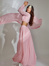 Carnation Pink Chikankari & Mukaish Lehenga Set - Shop Label Aishwaryrika