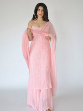 Rose Pink Strappy Kurta Set (Set of 3)