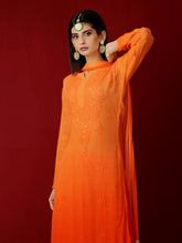 European Sunset Chikankari Kurta Set - Shop Label Aishwaryrika