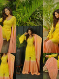 Summer Fresh Chikankari Gharara Kurta Set