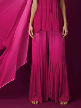 Flamed Strawberry Chikankari Kurta