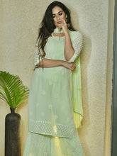 Mint Green Chikankari Kurta Set