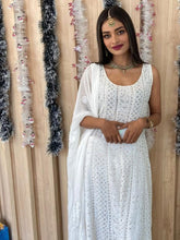 Suhani Crystal Chikankari Anarkali Kurta Set