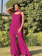 Barbie Pink Chikankari Kurta
