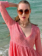 Macaroon Pink Chikankari V-neck Top