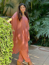 Rosette Chikankari Kaftan Kurta