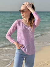 Lavender Ice Chikankari Georgette Top