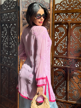 Flora Rosé Chikankari Short Kurta