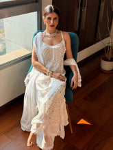 Afreen Chikankari & Mukaish Ring Work Set (Set of 3)