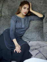 Excalibur Ombré Chikankari Kurta Set - Shop Label Aishwaryrika