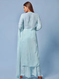 Baby Blue Chikankari Kurta - Shop Label Aishwaryrika