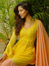 Summer Fresh Chikankari Gharara Kurta Set