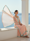 Camilla Coral Chikankari Kurta Set (Set of 3)