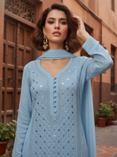 Deep Water Ring Work Chikankari Kurta Set