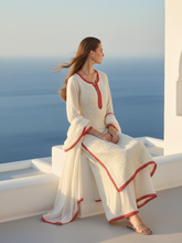 Rose & Butter Yellow Chikankari Kurta Set (Set of 3)