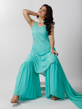 Blue Hawaii Chikankari Kurta - Shop Label Aishwaryrika