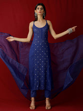 Azure Blue Ring Work Chikankari Kurta Set - Shop Label Aishwaryrika