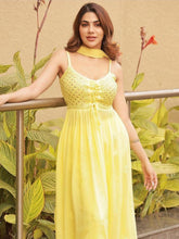 Sugar Cookie Anarkali Chikankari Kurta