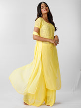 Lemon Fizz Chikankari Kurta