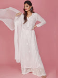 Luna Chikankari Kurta-Sharara Set