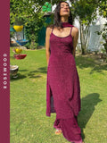 Dark Hues Strappy Chikankari Kurta Set