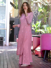 Mauve Mist Chikankari Kurta