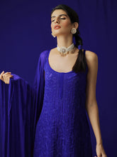 Indigo Navy Chikankari Kurta