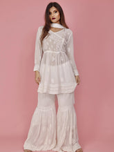 Opal Chikankari Kurta-Gharara Set