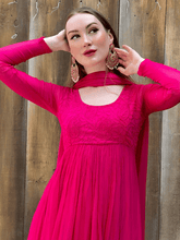 Cleopatra Pink Chikankari Anarkali Kurta