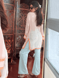 Rosy Dusk Chikankari Short Kurta