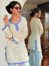 Aniyah Butter 2.0 Chikankari Short Kurta