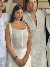 Star White Chikankari Kurta Set (Set of 3)