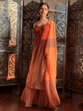 Amber Dunes Chikankari & Mukaish Ringwork Kurta Set (Set of 3)