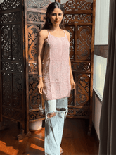 Grapefruit Summer Sorbet Chikankari Short Kurta