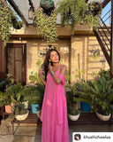 Blush Pink Strappy Chikankari Kurta Set