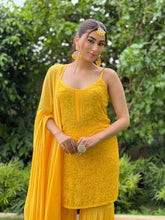 Molten Gold Chikankari & Mukaish Short Kurta