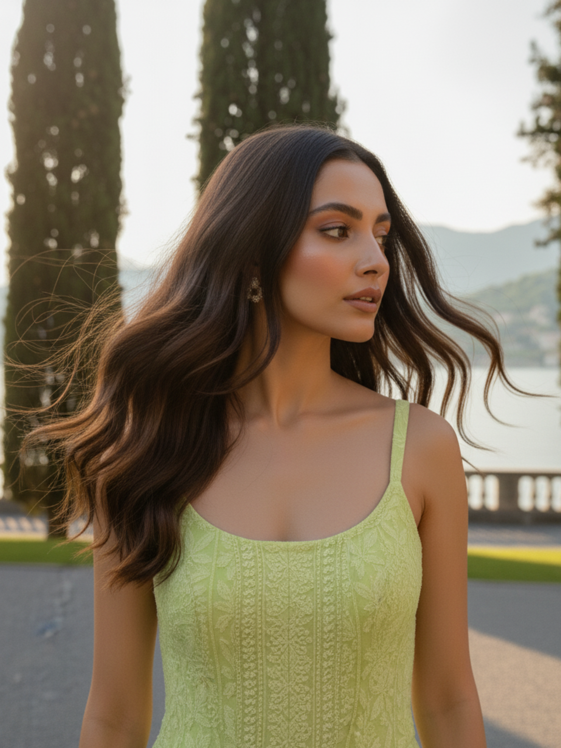 Carnation Chikankari Strappy Kurta Set (Set of 3)