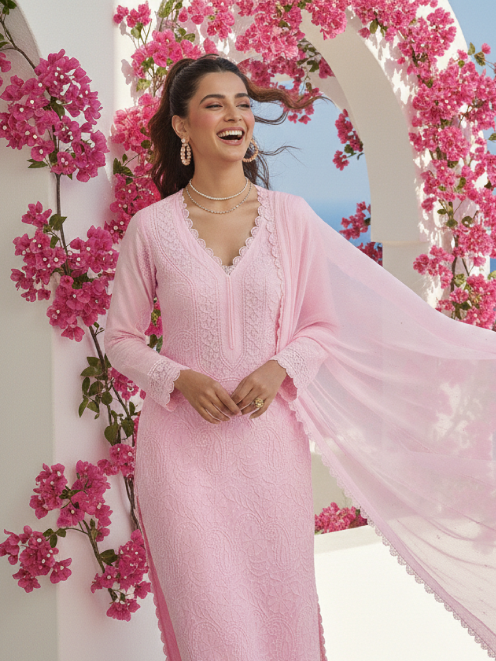 Fiora Chikankari Kurta Set (Set of 3)