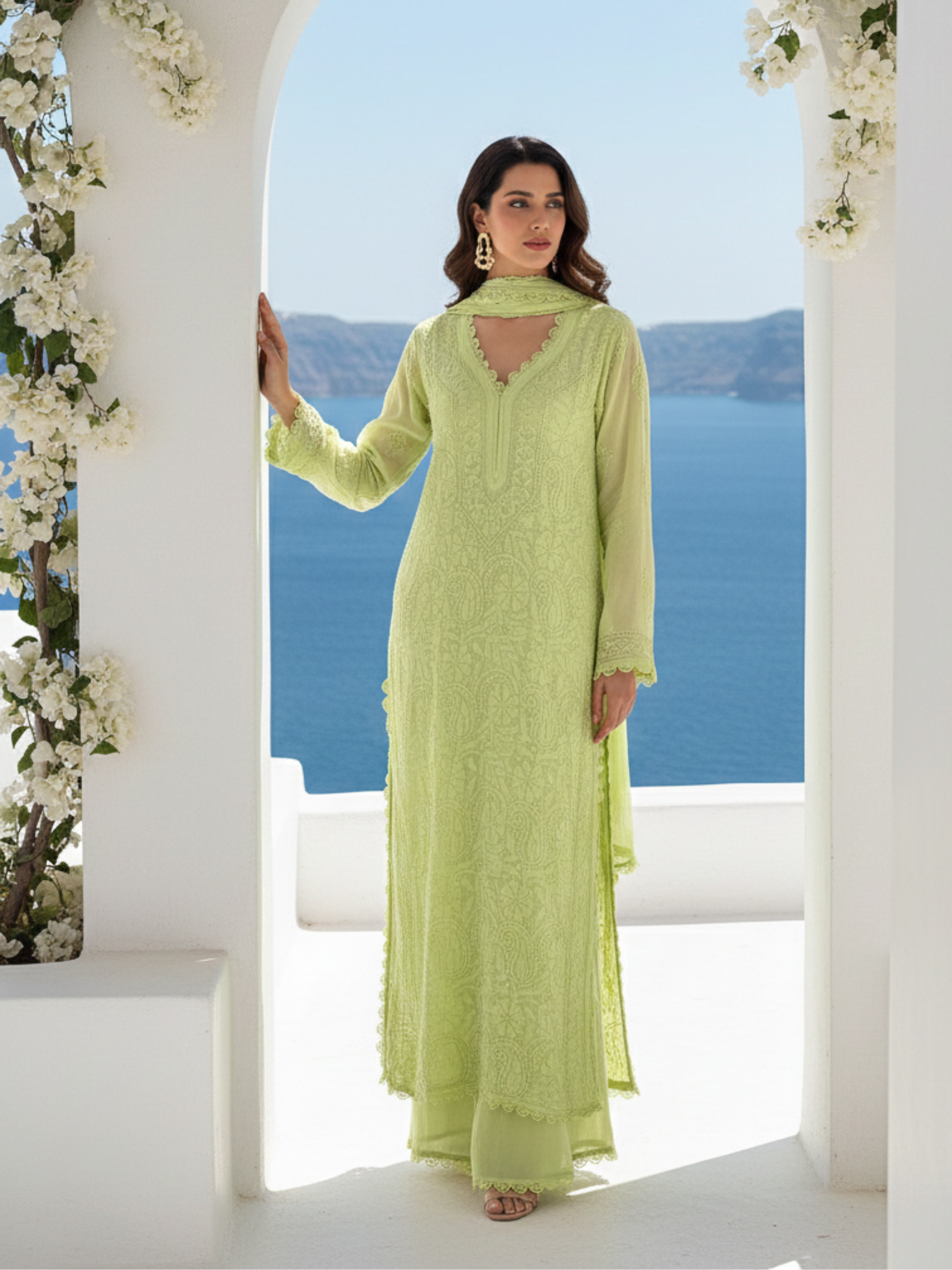 Vittoria Chikankari Kurta Set (Set of 3)