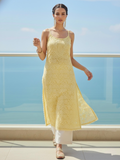 Sunrise Chikankari & Lace Sleeveless Kurta