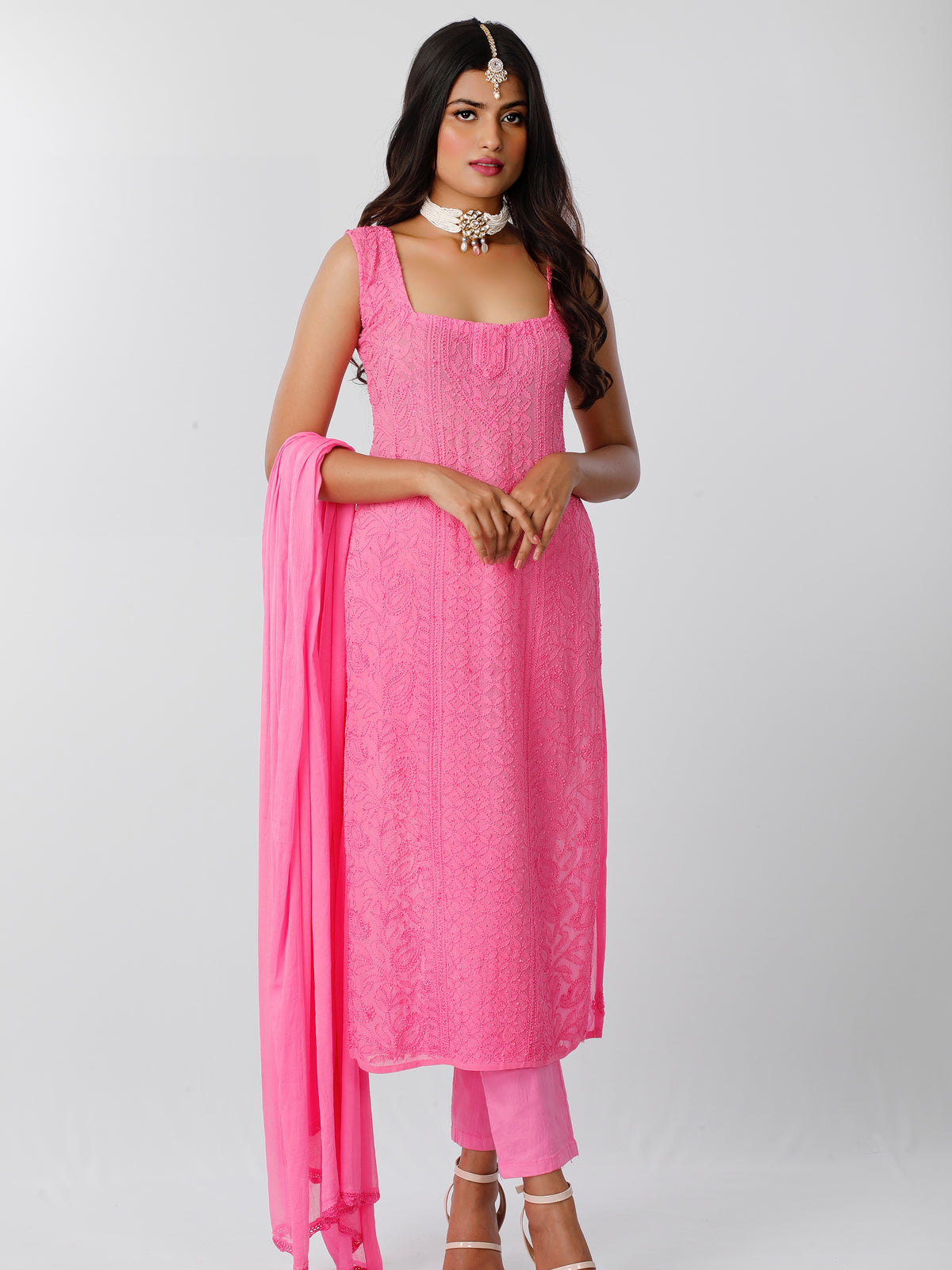 Cosmopolitan Chikankari Kurta - Shop Label Aishwaryrika