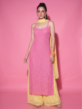 Dolce Strappy Chikankari Kurta Set (Set of 3)