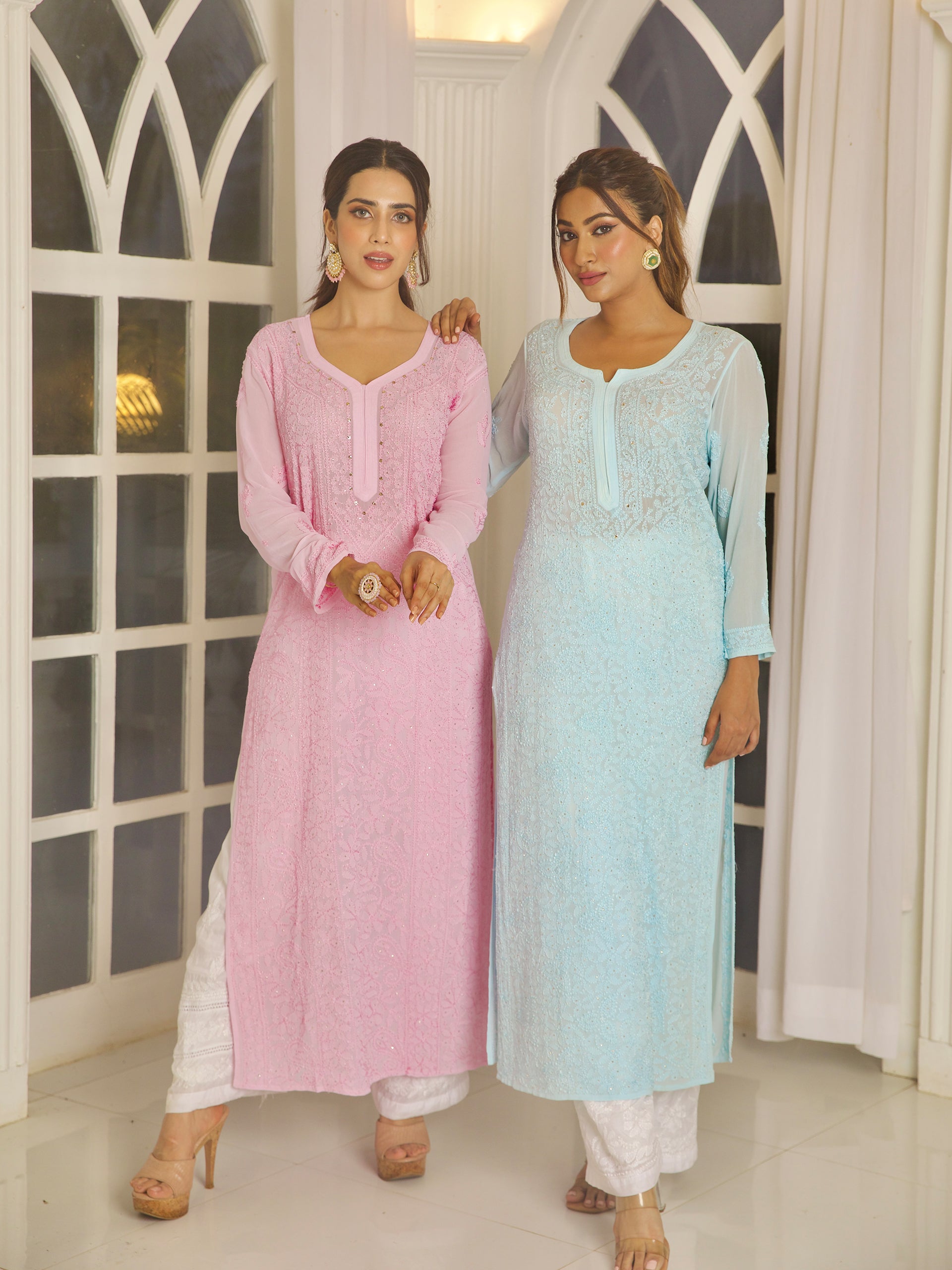 Jasmine Chikankari & Mukaish Kurta