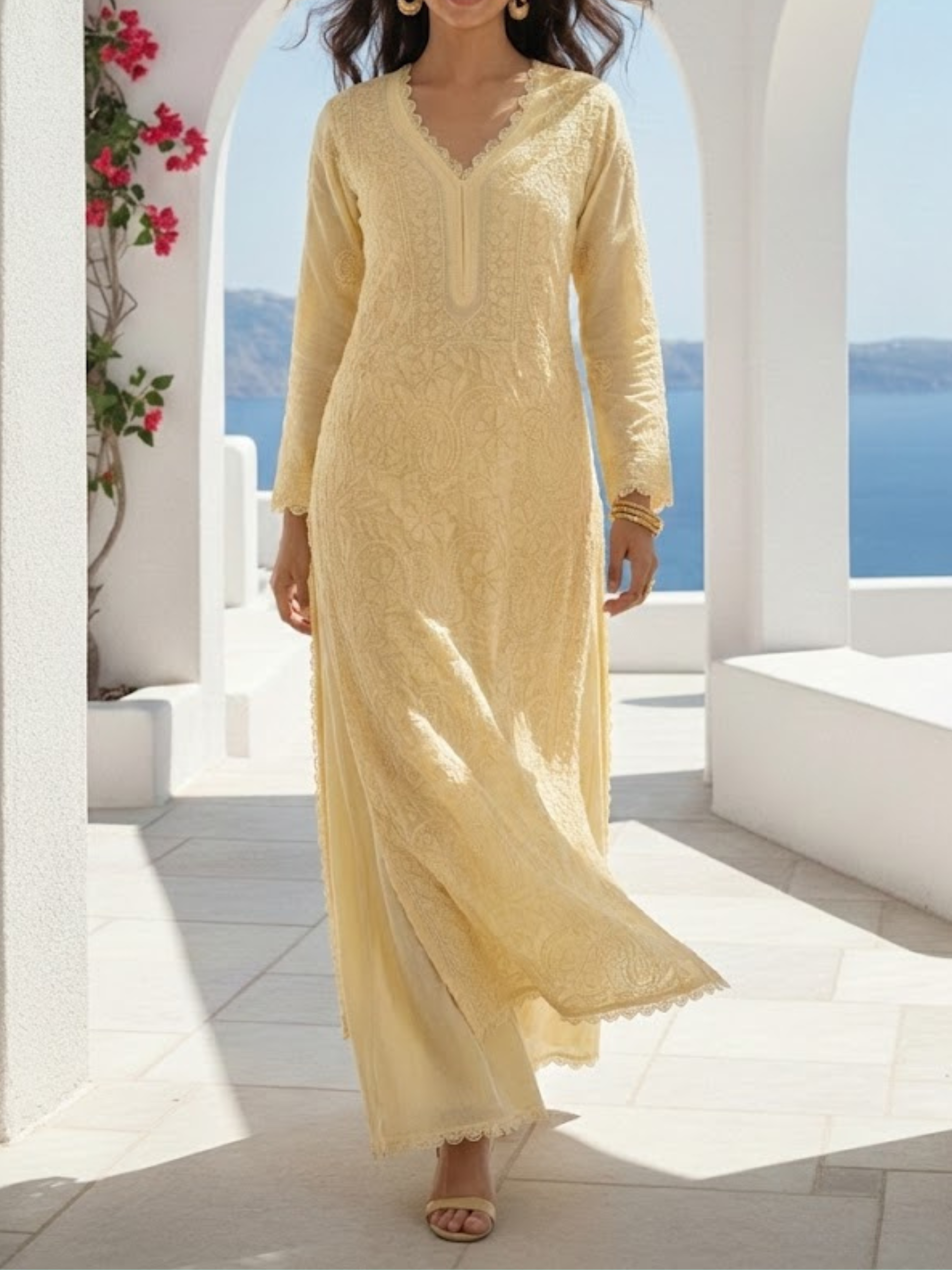 Bellina Chikankari Kurta Set (Set of 3)