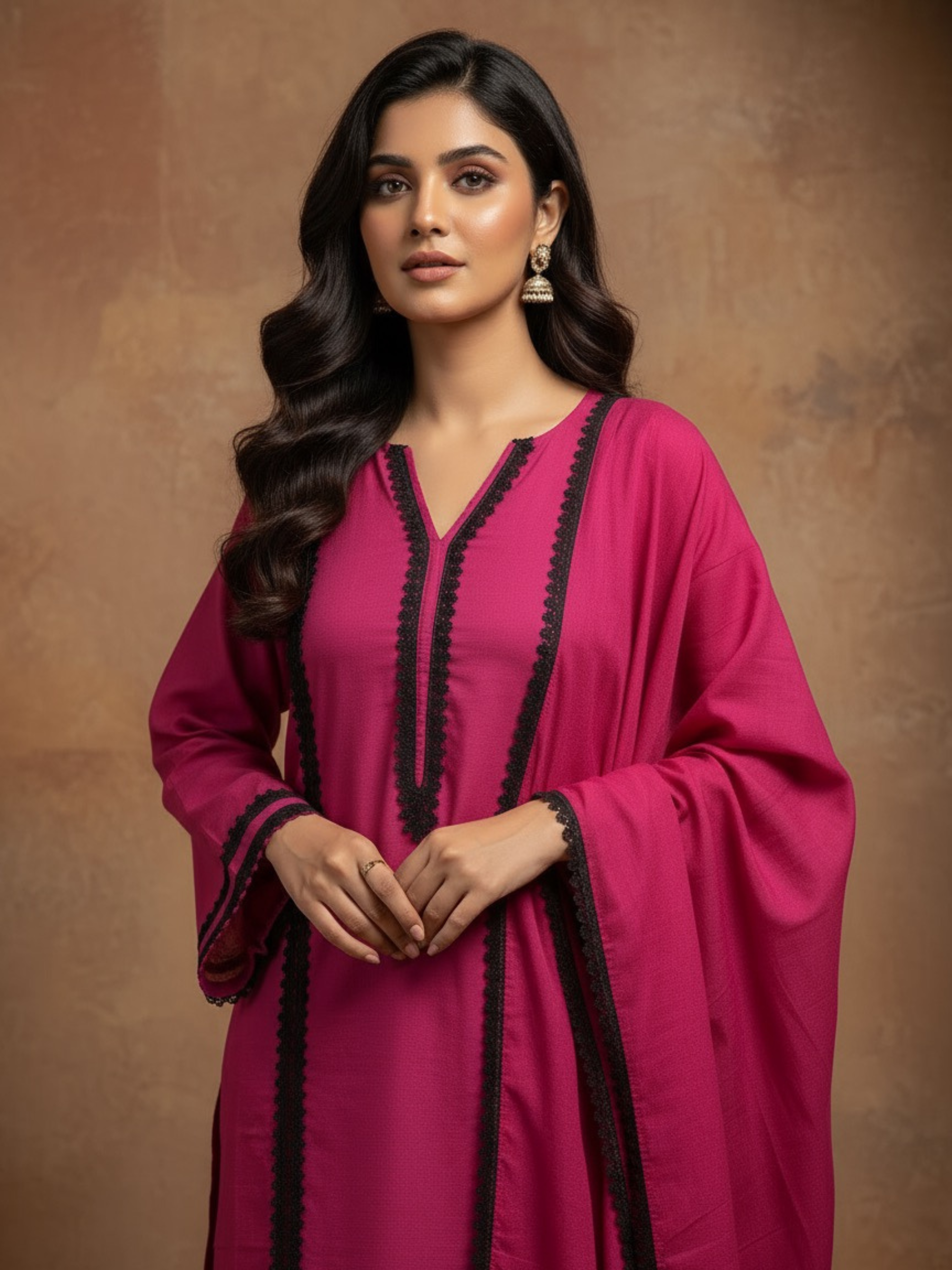 Alaya Cotton Lace Kurta Set (Set of 3)