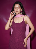 Carolina Strappy Chikankari Kurta Set (Set of 3)