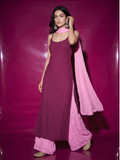 Carolina Strappy Chikankari Kurta Set (Set of 3)