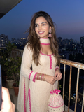 Athena Chikankari & Lace Kurta Set (Set of 3)