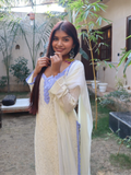 Aniyah Butter Yellow Chikankari Kurta Set (set of 3)